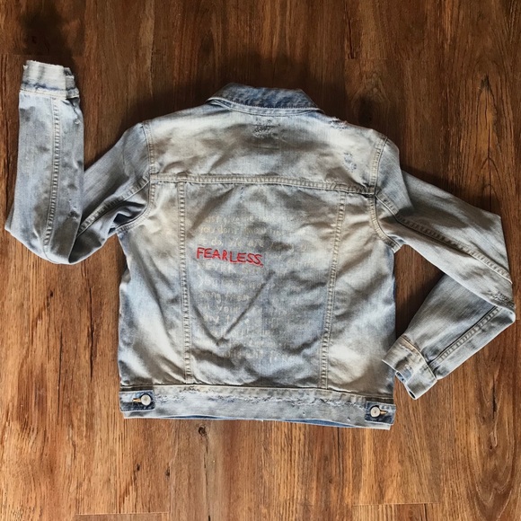 zara fearless denim jacket